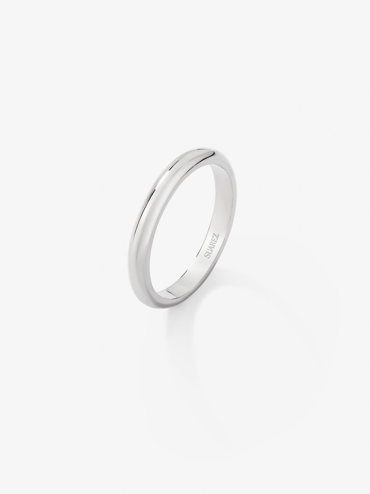 18K white gold wedding ring