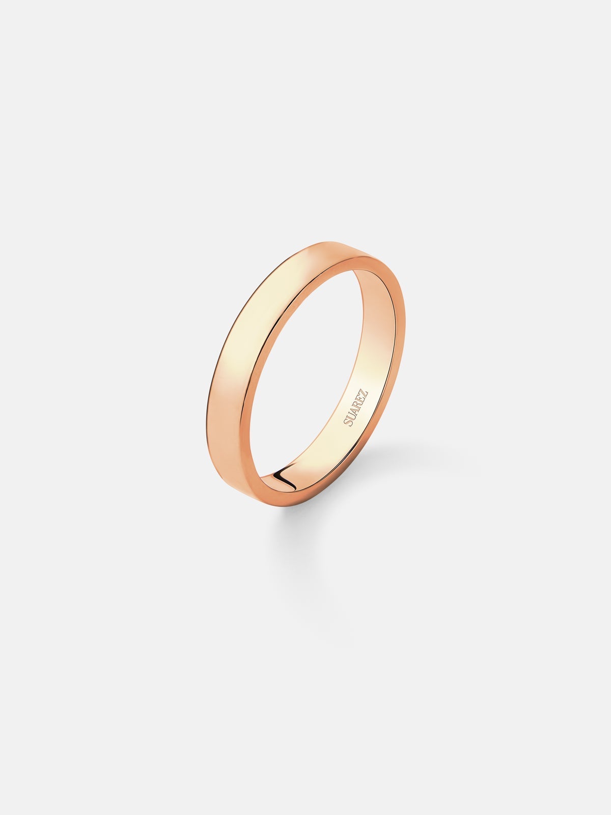 3.15mm pink gold wedding alliance