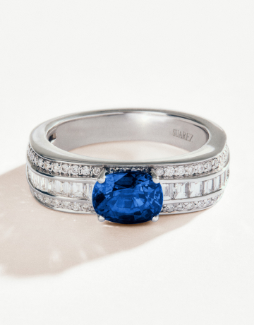 Rings with sapphires