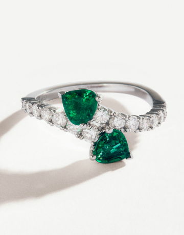 Rings with emeralds